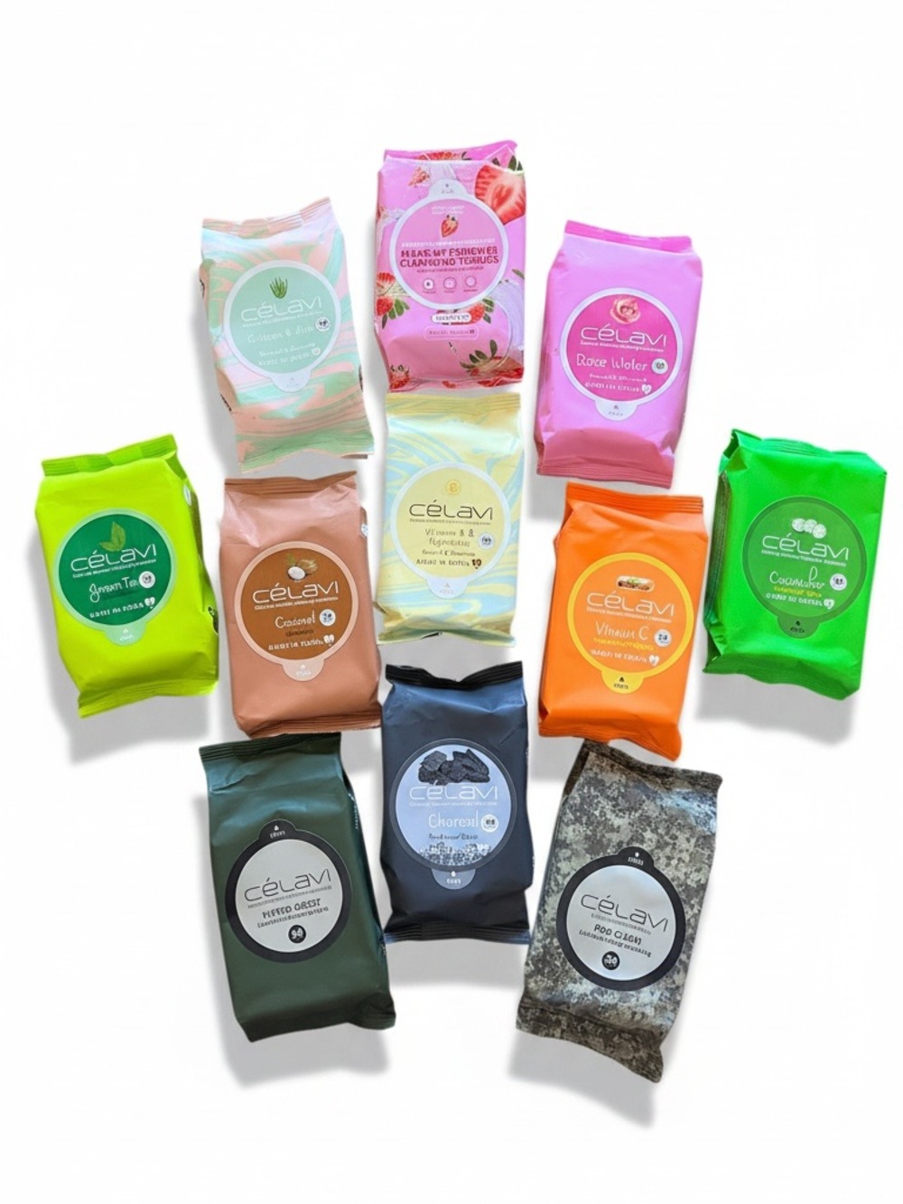 Celavi Cucumber Korean Makeup Remover Cleansing Wipes Removing 30 Towelettes - Picture 2 of 5